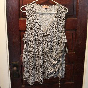 East Adeline Sleevless wrap top